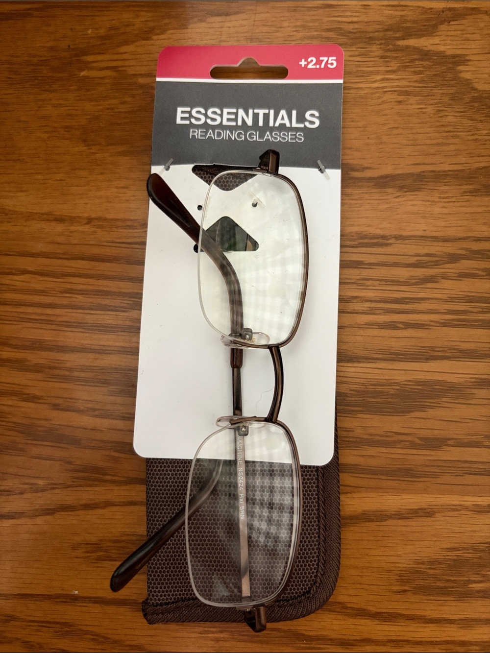 Foster Grant Men’s Rectangular Reading Glasses in Brown
